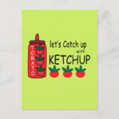 Lasse mit Ketchup aufholen Postkarte (Vorderseite)