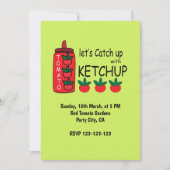 Lasse mit Ketchup-Party aufholen Einladung (Vorderseite)