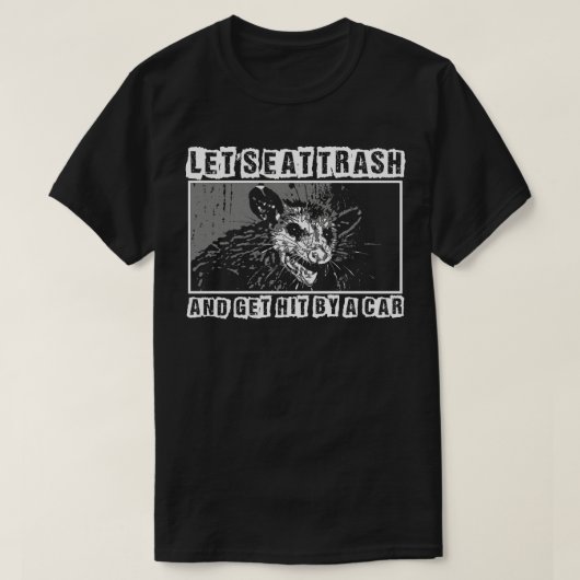 Lasse Müll und wird von einem Funny OOSsum getroff T-Shirt (Design vorne)