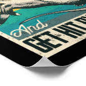 Lasse Mülleimer essen und wird von einem Auto Opos Poster (Ecke)