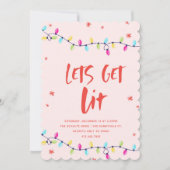 Lasse neue Jahre Party Einladung (Vorderseite)