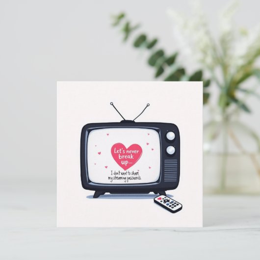 Lasse nie aufbrechen feiertagskarte (Stehend Vorderseite)