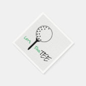 LASSE PAR-T-SHIRT Golf Ball T-Shirt Golfspass Serviette (Ecke)