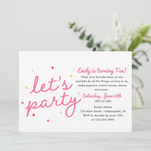 Lasse Party Geburtstag Einladung (Stehend Vorderseite)