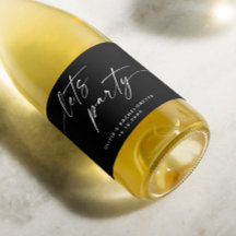 Lasse Party. Schwarz-Schrift-Bachelorette