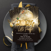 Lasse Party Schwarzes Gold Neujahr 2024 Einladung