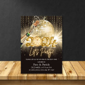 Lasse Party Schwarzes Gold Neujahr 2024 Einladung