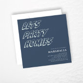 Lasse Party Teenager moderne Typografie Einladung