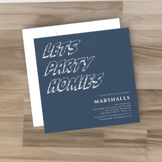 Lasse Party Teenager moderne Typografie Einladung