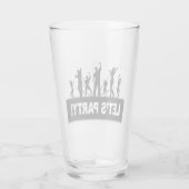 Lasse Party! Trinkglas Glas (Rückseite)