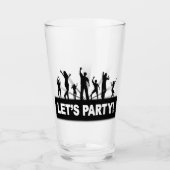 Lasse Party! Trinkglas Glas (Vorderseite)