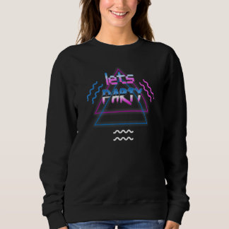 Lasse Party Vintag Retro 80er Pool Party Sweatshirt