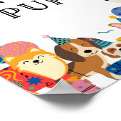 Lasse Pawty Dog Party eine Adoption Adoptiere Poster (Ecke)