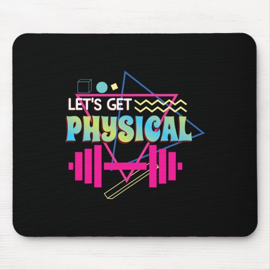 Lasse Physical Totally Krass 90er Jahre Style Work Mousepad (Vorne)