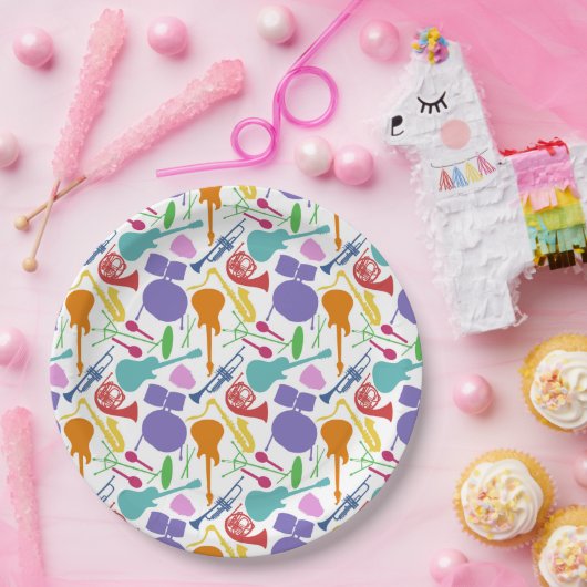 Lasse Rock and Roll Pappteller (Party)