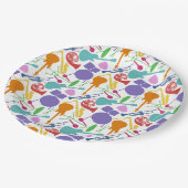 Lasse Rock and Roll Pappteller (Schrägansicht)