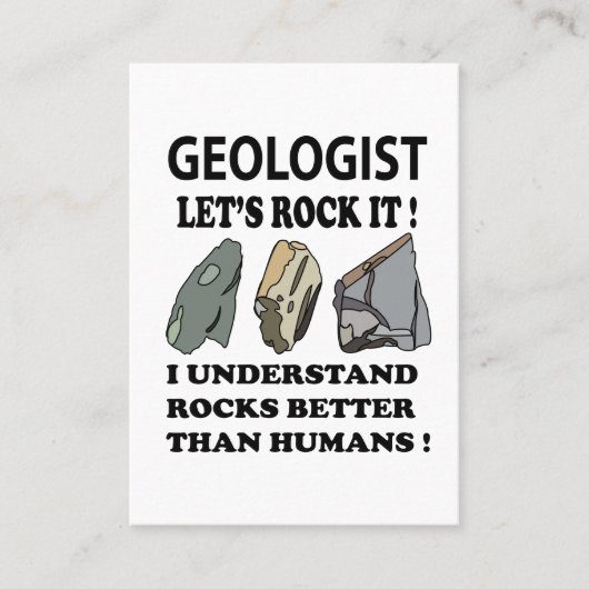 Lasse Rock IT Geologist Visitenkarte (Vorderseite)