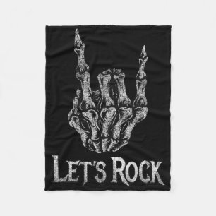 Lasse Rock on Bynd T-Shirts für Frauen Rock and Ro Fleecedecke