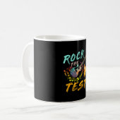 Lasse Rock Rock'n'Roll Guitar für Kaffeetasse (Vorderseite Links)