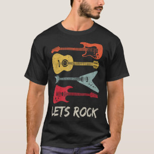Lasse Rock'n'Roll Guitar Retro Geschenk Männer Fra T-Shirt