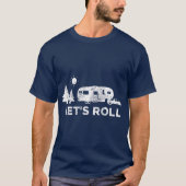 Lasse Roll Camping 5th Wheel Camper RV Urlaub T-Shirt (Vorderseite)