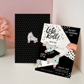 Lasse Roll Fun Retro Rollerskating Vibe Einladung