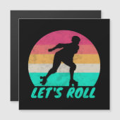 Lasse Roll Girls Magnetkarte (Vorne/Hinten)
