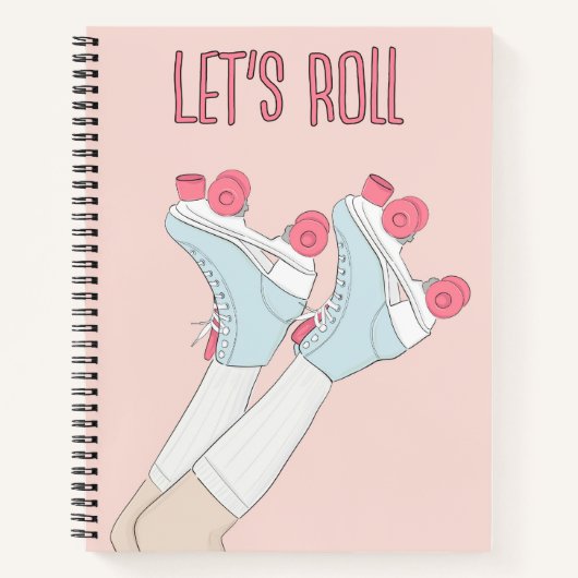 Lasse Roll Rollerskate Notizblock (Vorderseite)