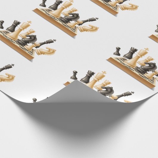 Lasse Schach spielen Geschenkpapier (Ecke)