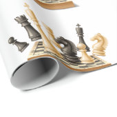 Lasse Schach spielen Geschenkpapier (Rolleneckpunkt)