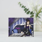 Lasse Schach spielen Postkarte (Stehend Vorderseite)