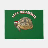 Lasse Shellebrate Christmas Tortoise Wear Santa Fußmatte (Vorderseite)