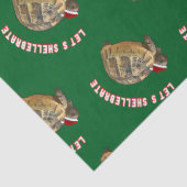 Lasse Shellebrate Christmas Tortoise Wear Santa Seidenpapier (Detail)