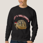 Lasse Shellebrate Christmas Tortoise Wear Santa Sweatshirt<br><div class="desc">Lasse Shellebrate Christmas Tortoise Wear Weihnachtsmannmütze</div>