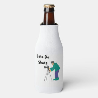 Lasse Shots mit einem Fotografen auf einem Flaschenkühler