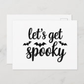 Lasse sich ein tolles Halloween-Fledermäuse-Grafik Postkarte (Vorne/Hinten)