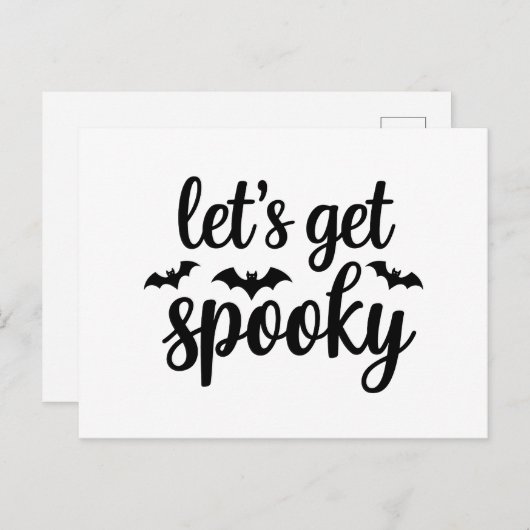 Lasse sich ein tolles Halloween-Fledermäuse-Grafik Postkarte (Vorne/Hinten)