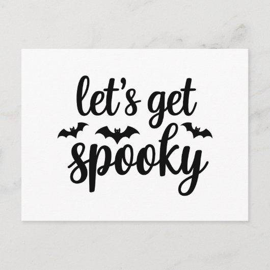 Lasse sich ein tolles Halloween-Fledermäuse-Grafik Postkarte (Vorderseite)