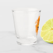 Lasse sich ein tolles Halloween-Shot-Glass-Geschen Schnapsglas (Links)