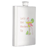 Lasse sich Flamingo einfrieren Flachmann (Rechts)