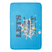 Lasse sich nass am Strand, Memory Foam Bathmat Badematte (Vorderseite Vertikal)
