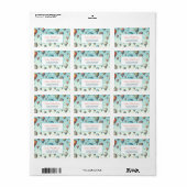 Lasse sie fliegen! Whimsical Hot Air Ballons Adressaufkleber (Vorne)