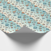 Lasse sie fliegen! Whimsical Hot Air Ballons Geschenkpapier (Ecke)