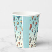 Lasse sie fliegen! Whimsical Hot Air Ballons Pappbecher (Rechts)