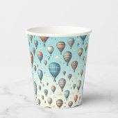 Lasse sie fliegen! Whimsical Hot Air Ballons Pappbecher (Vorderseite)