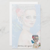 Lasse sie Kuchen essen Briefpapier (Vorne/Hinten)