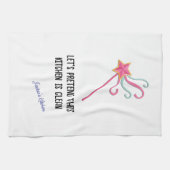 Lasse so, als sei diese Küche sauber Geschirrtuch (Horizontal)