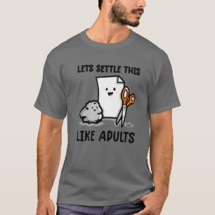 Lasse so wie Erwachsene Rock Paper Scissors F T-Shirt