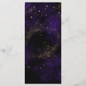 Lasse Speisekarte Dark Lila Magical Gold Menükarte (Rückseite)