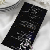 Lasse Speisekarte Dark Lila Magical Gold Menükarte